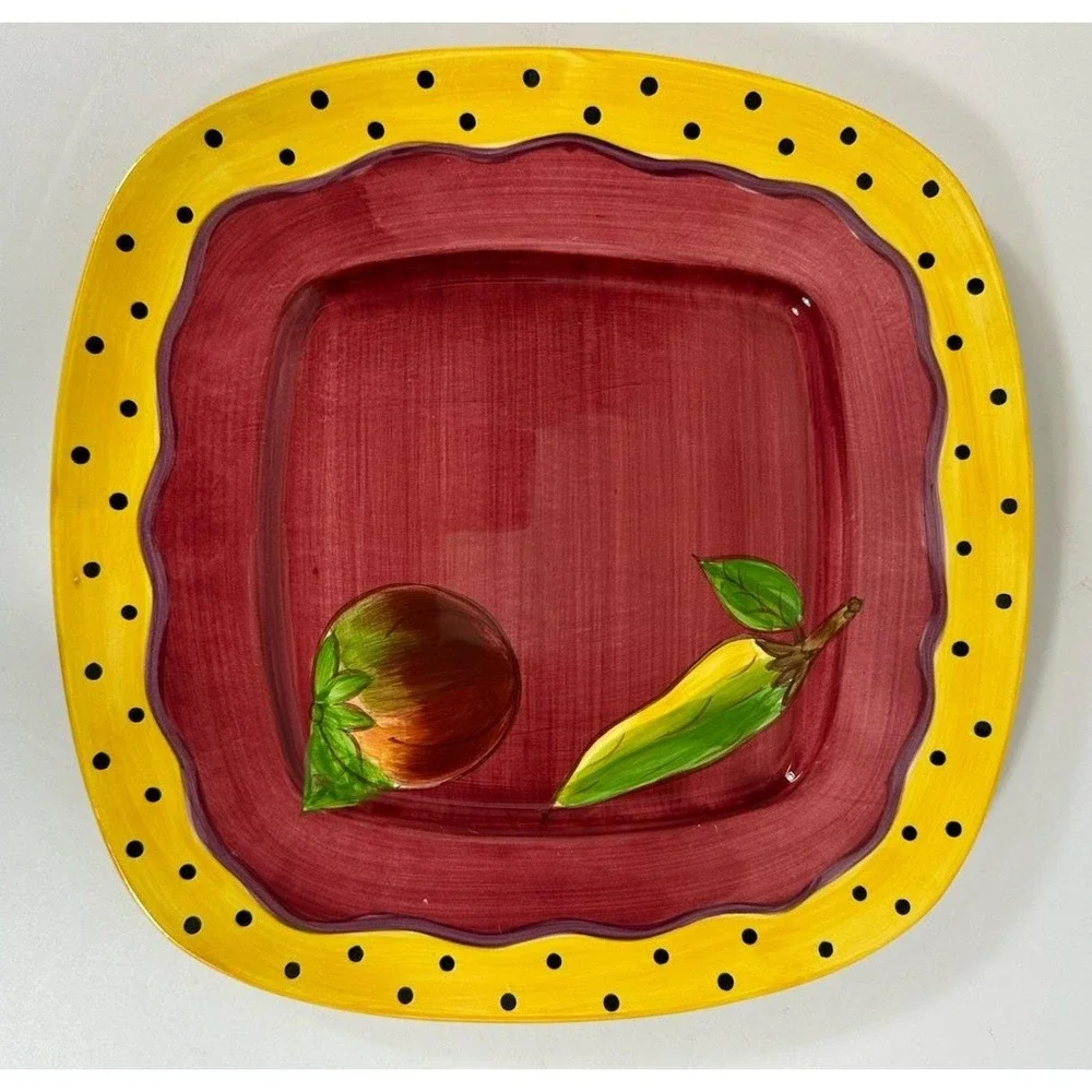 Laurie Gates Square Dinner Plate 11 3/8